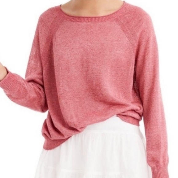 J Crew Summerweight Linen Blend Pink 